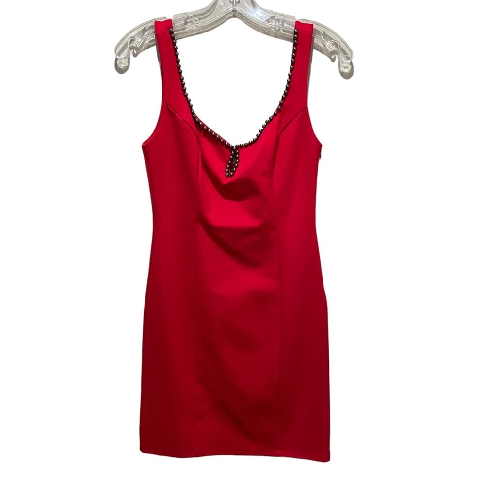 ASTR The Label Girls Night Out Bodycon Mini Dress Red Size Small - Picture 5 of 12